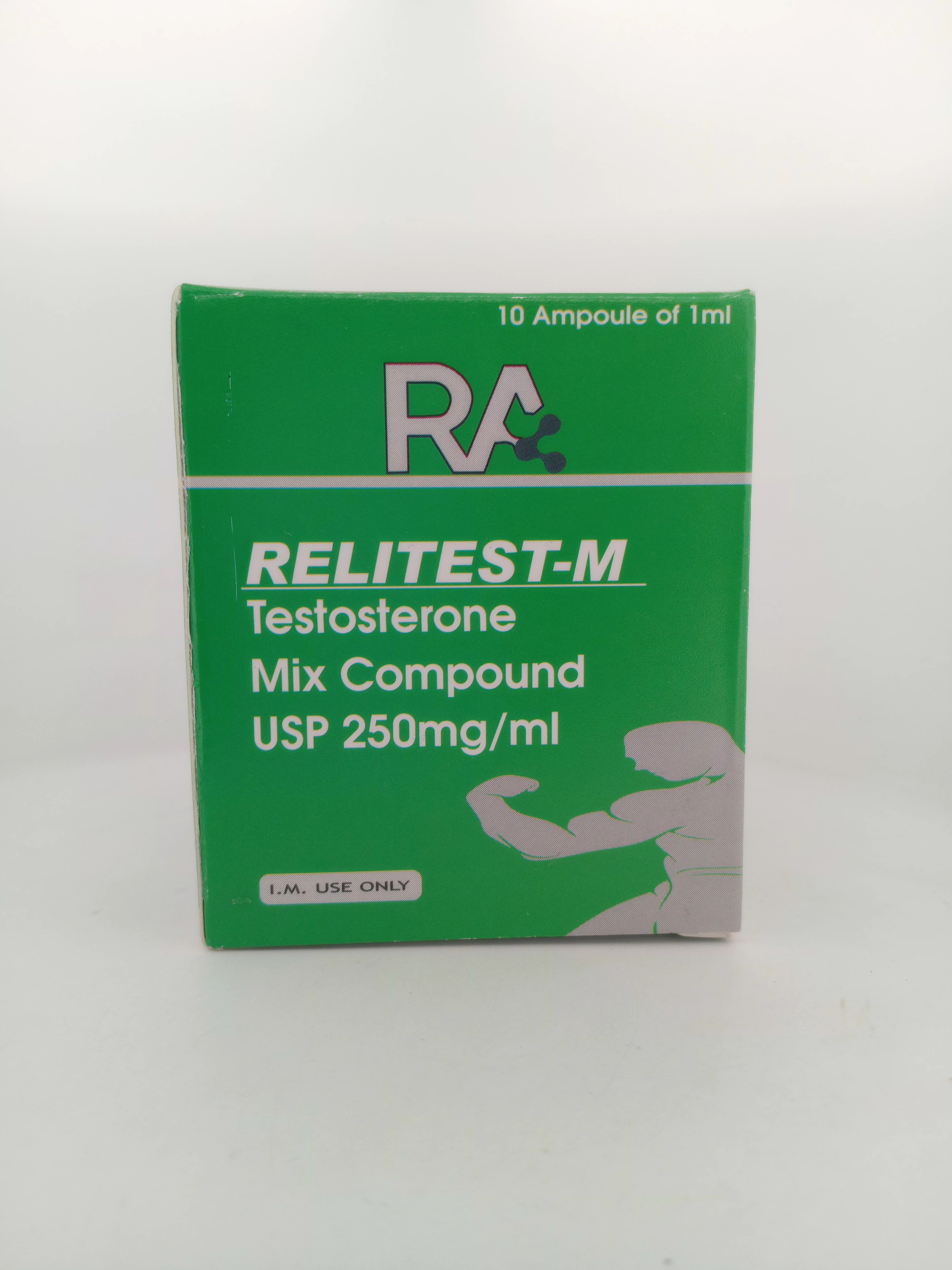 RELITEST-M (Testosterone Mix Compound 250 mg/mL) Injection - 1 Box