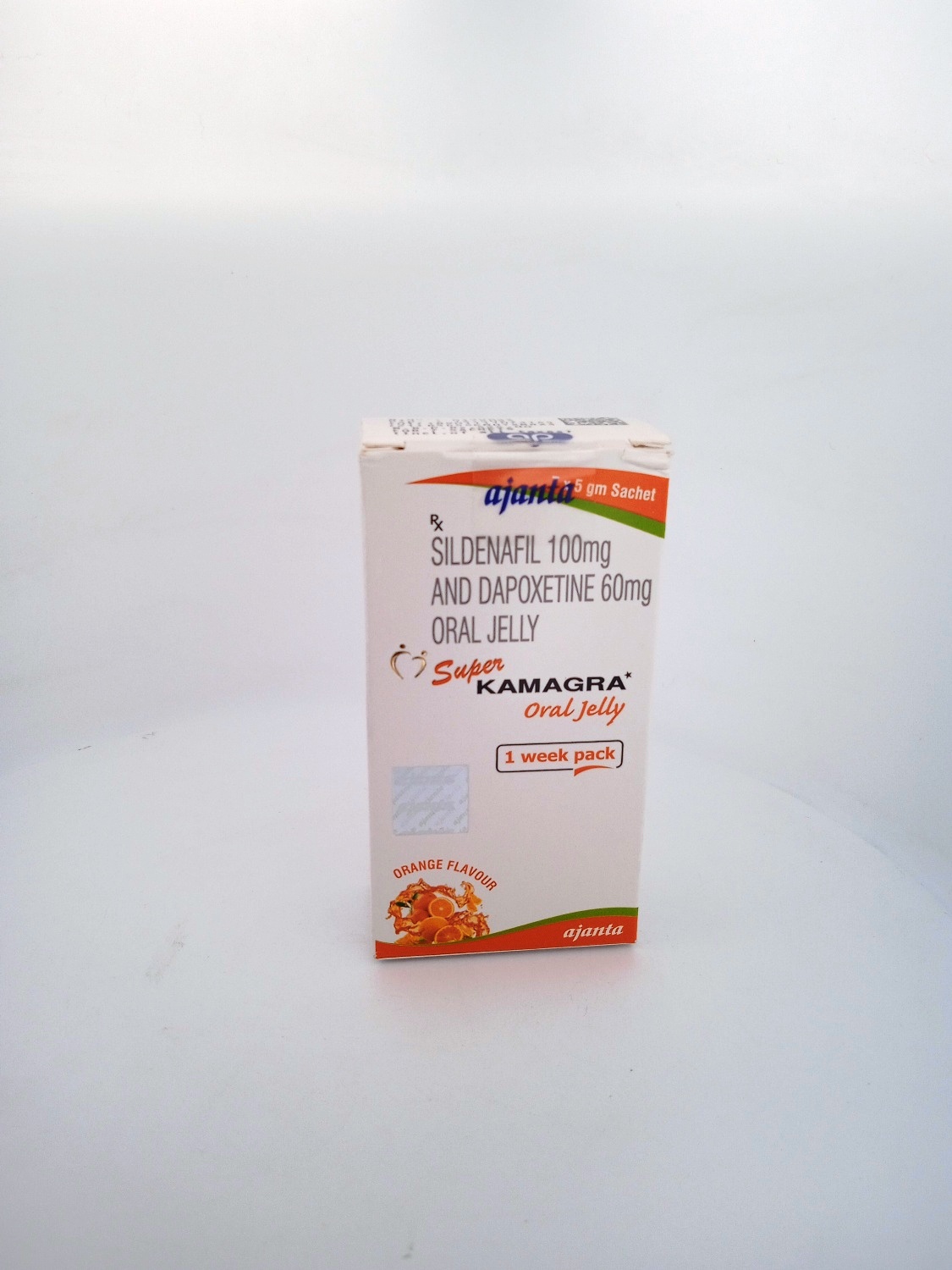 SUPER KAMAGRA ORAL JELLY (SILDENAFIL 100 MG + DAPOXETINE 60 MG) - 7 Sachets Pack