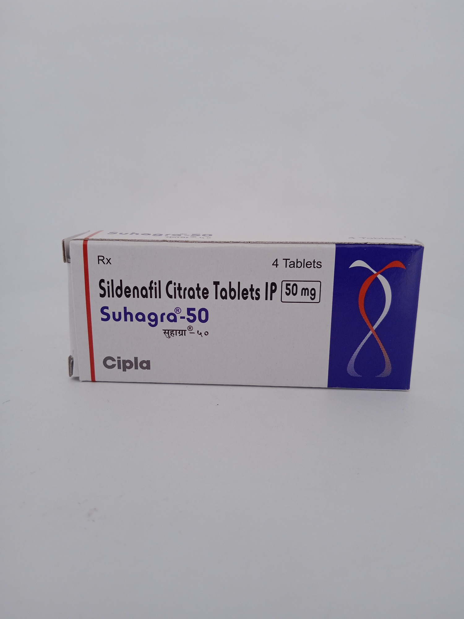 SUHAGRA 50mg (SILDENAFIL 50mg) - 4 Tablet
