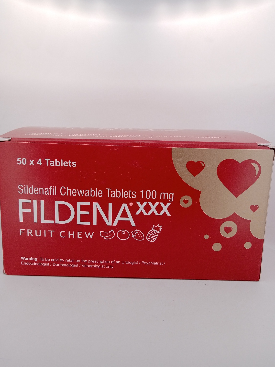 FILDENA XXX (Sildenafil 100mg) - 4 Tablets
