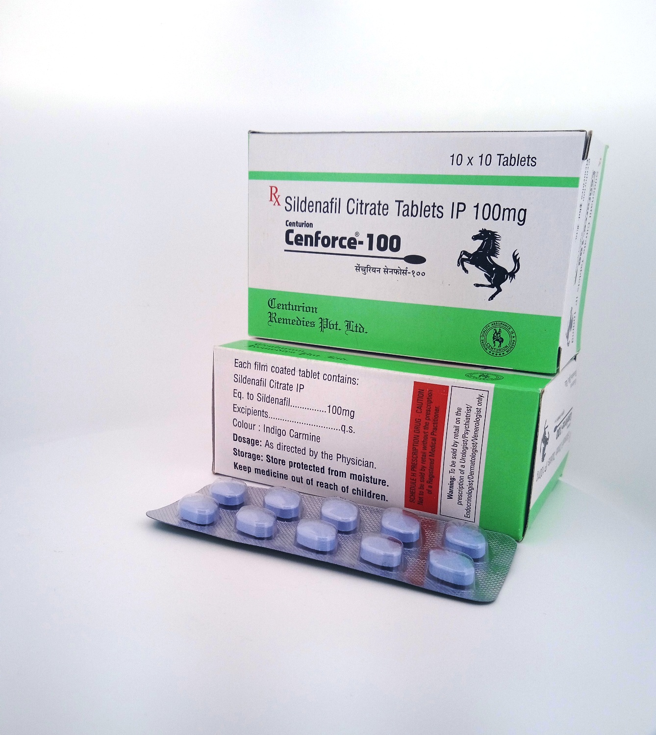CENFORCE 100 mg (Sildenafil 100mg) - 10 Tablets