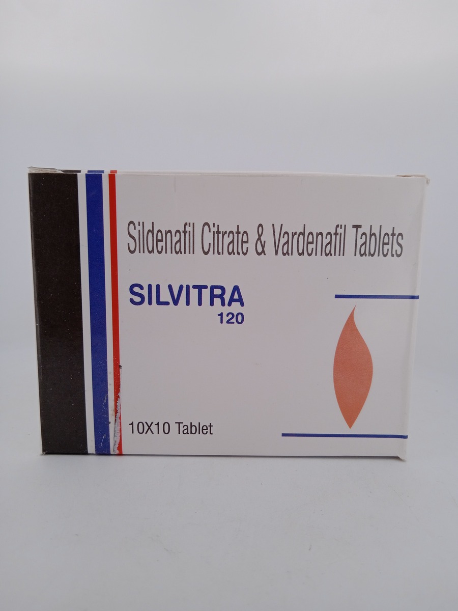SILVITRA - 120 MG (SILDENAFIL 100MG + VARDENAFIL 20MG) -10 Tablet