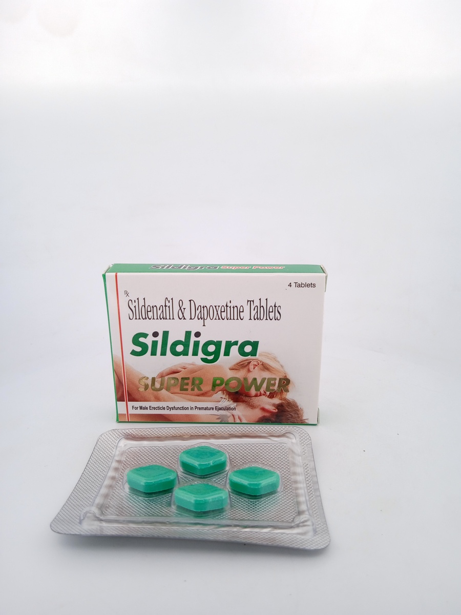SILDIGRA SUPER POWER (SILDENAFIL 100 MG + DAPOXETINE 60 MG) - 4 Tablets