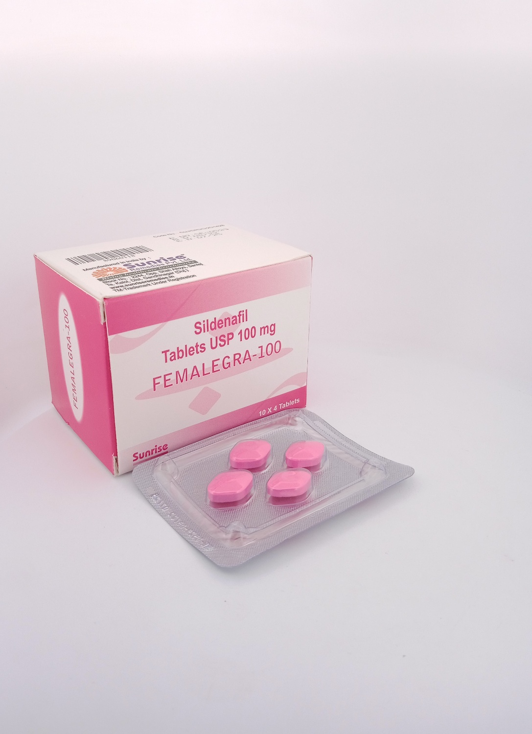 FEMALEGRA-100mg (SILDENAFIL 100 MG) - 4 Tablet