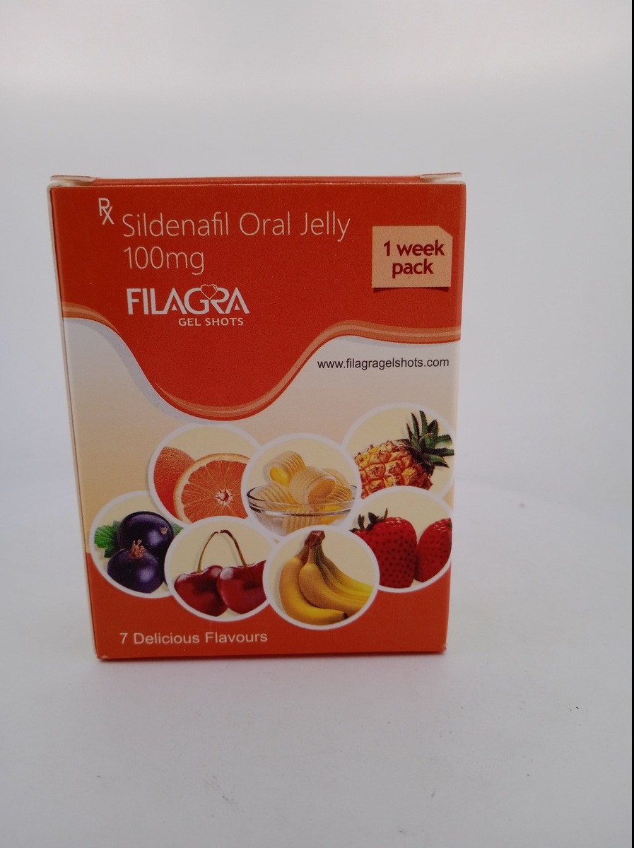 FILAGRA (GEL SHOTS) (SILDENAFIL 100 MG) - 7 Sachets Pack
