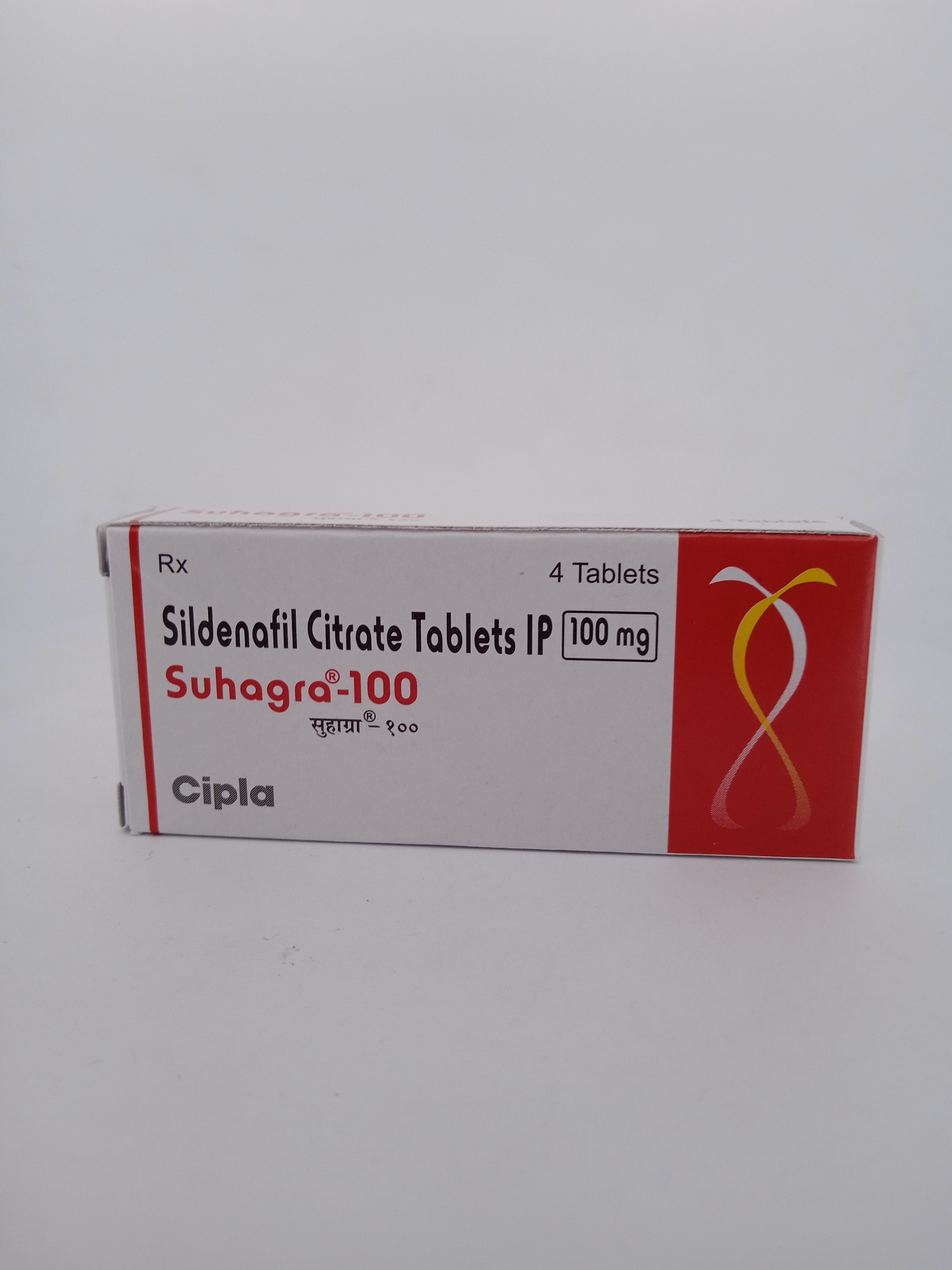 SUHAGRA 100mg (SILDENAFIL 100 MG) - 4 Tablet
