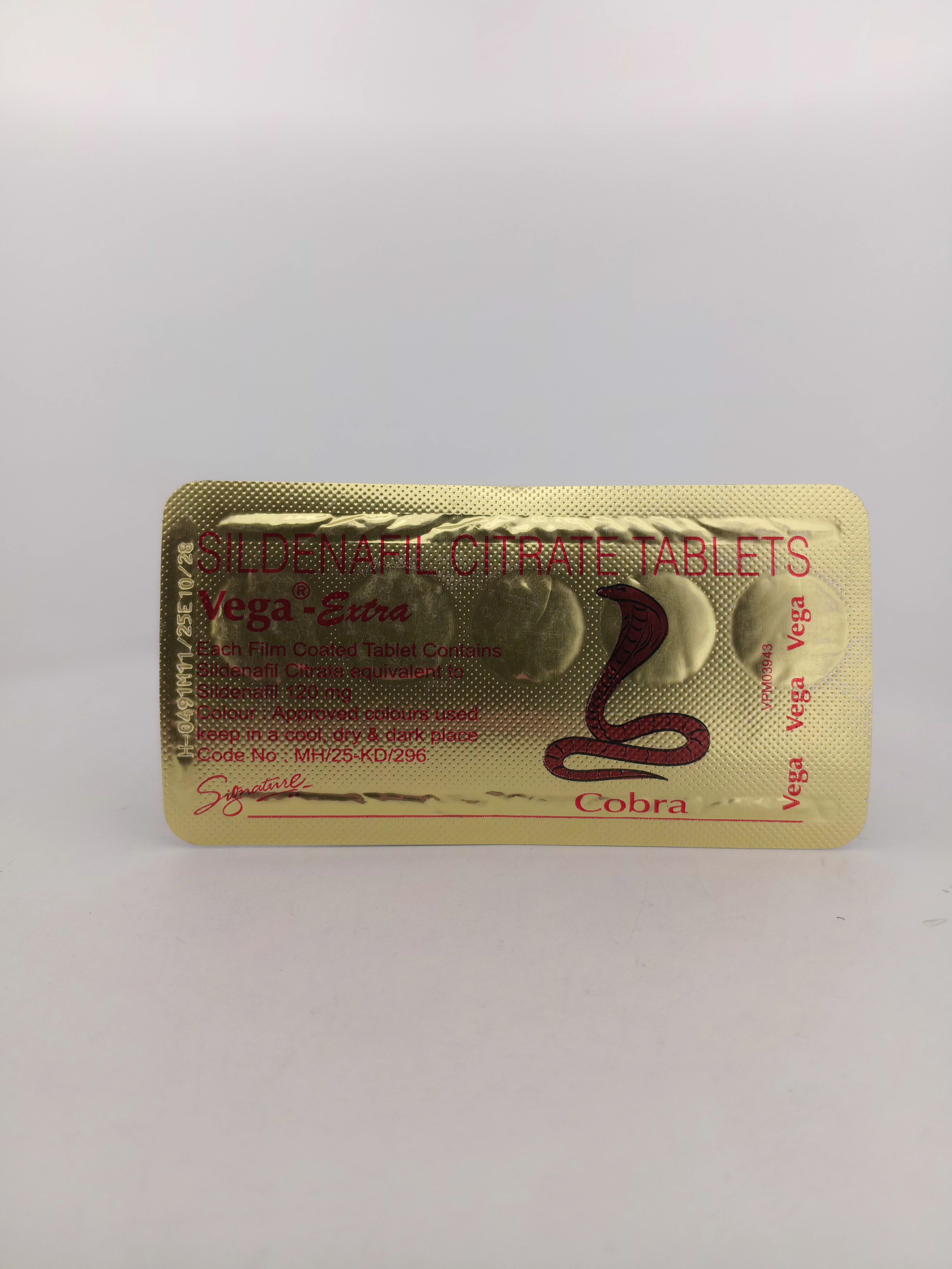 VEGA EXTRA COBRA (SILDENAFIL 120 MG ) - 5 Tablet