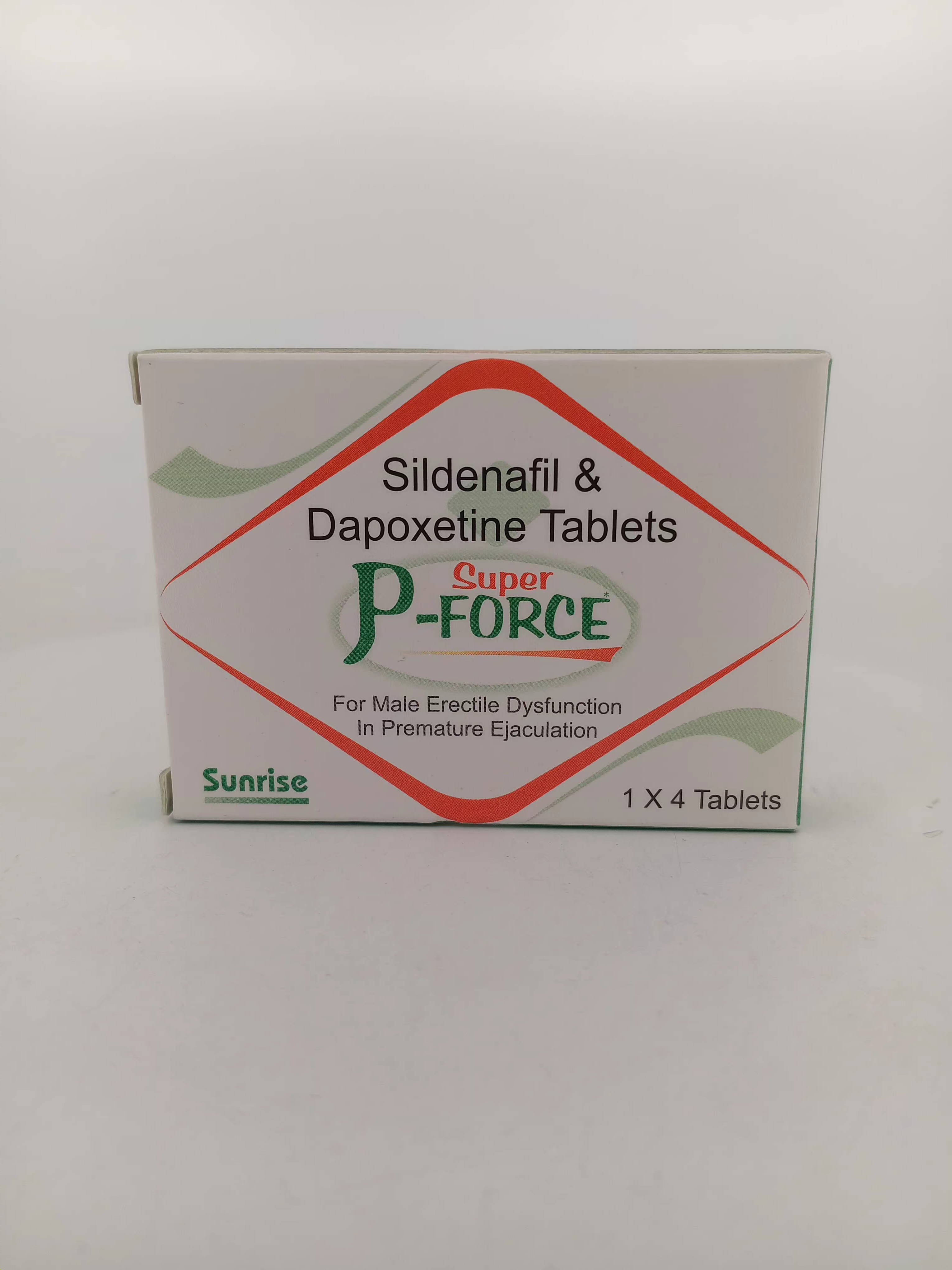 SUPER P FORCE (SILDENAFIL 100 MG + DAPOXETINE 60 MG) - 4 Tablet