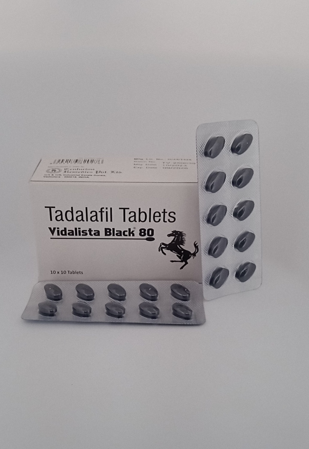 VIDALISTA BLACK 80mg (TADALAFIL 80 MG) - 10 Tablet