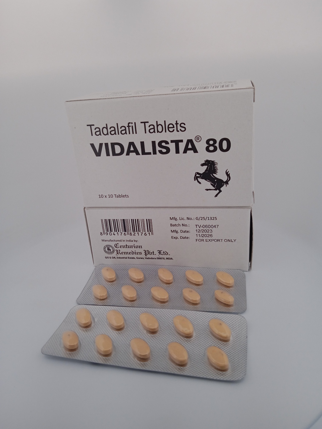 VIDALISTA 80mg (TADALAFIL 80 MG) - 10 Tablet