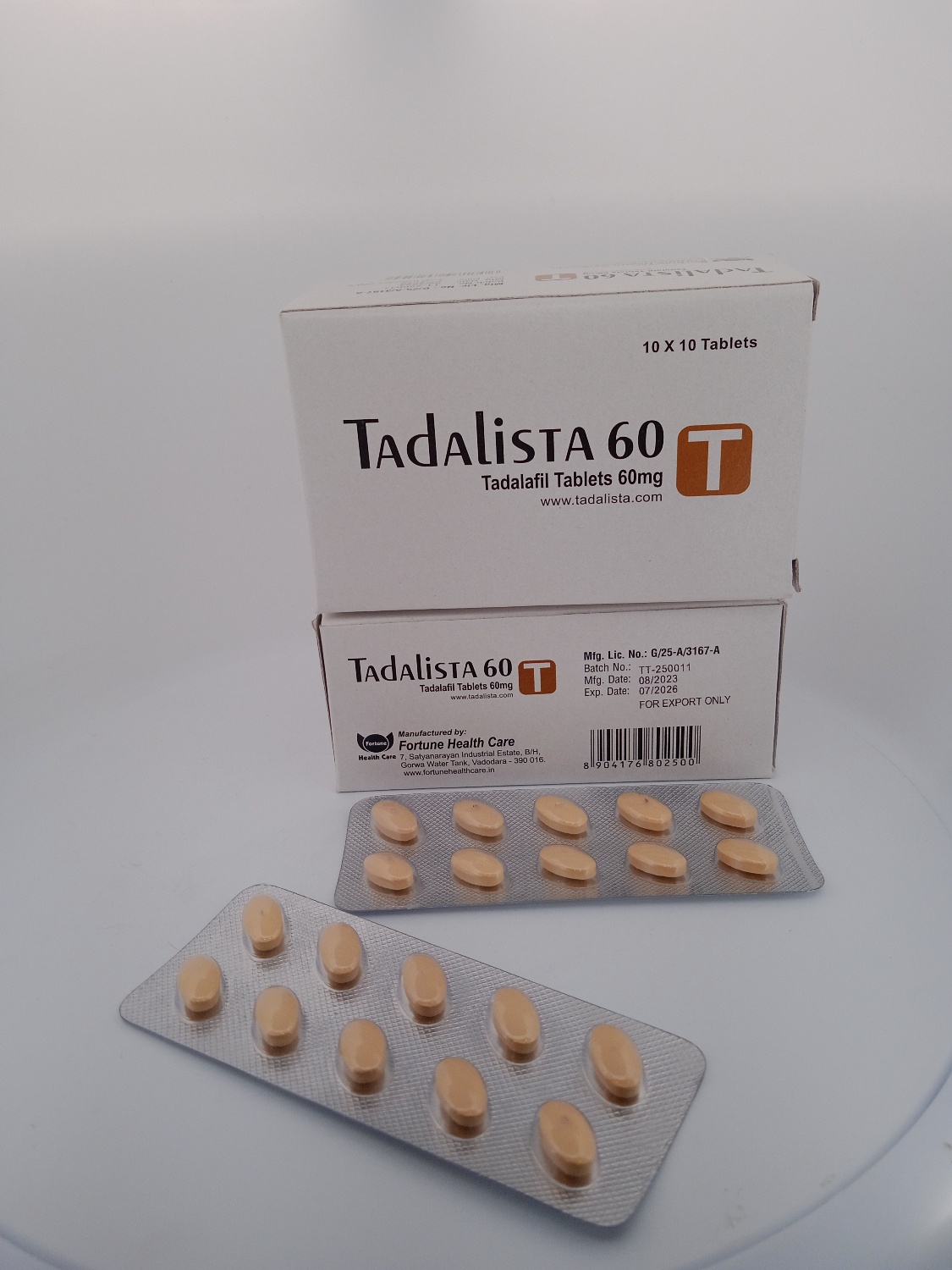 TADALISTA 60mg (TADALAFIL 60 MG) - 10 Tablet