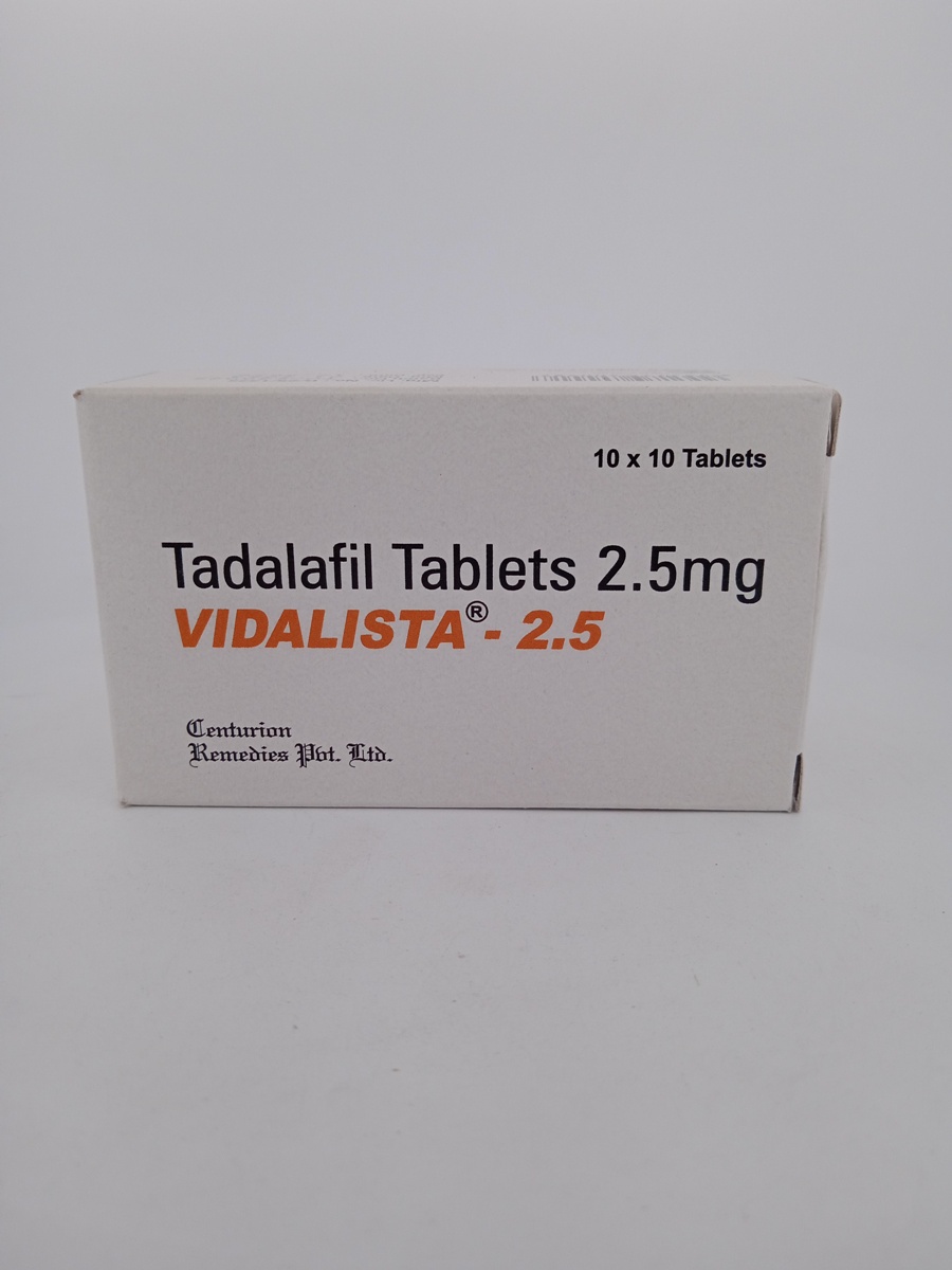 VIDALISTA 2.5mg (TADALAFIL 2.5 MG) - 10 Tablet