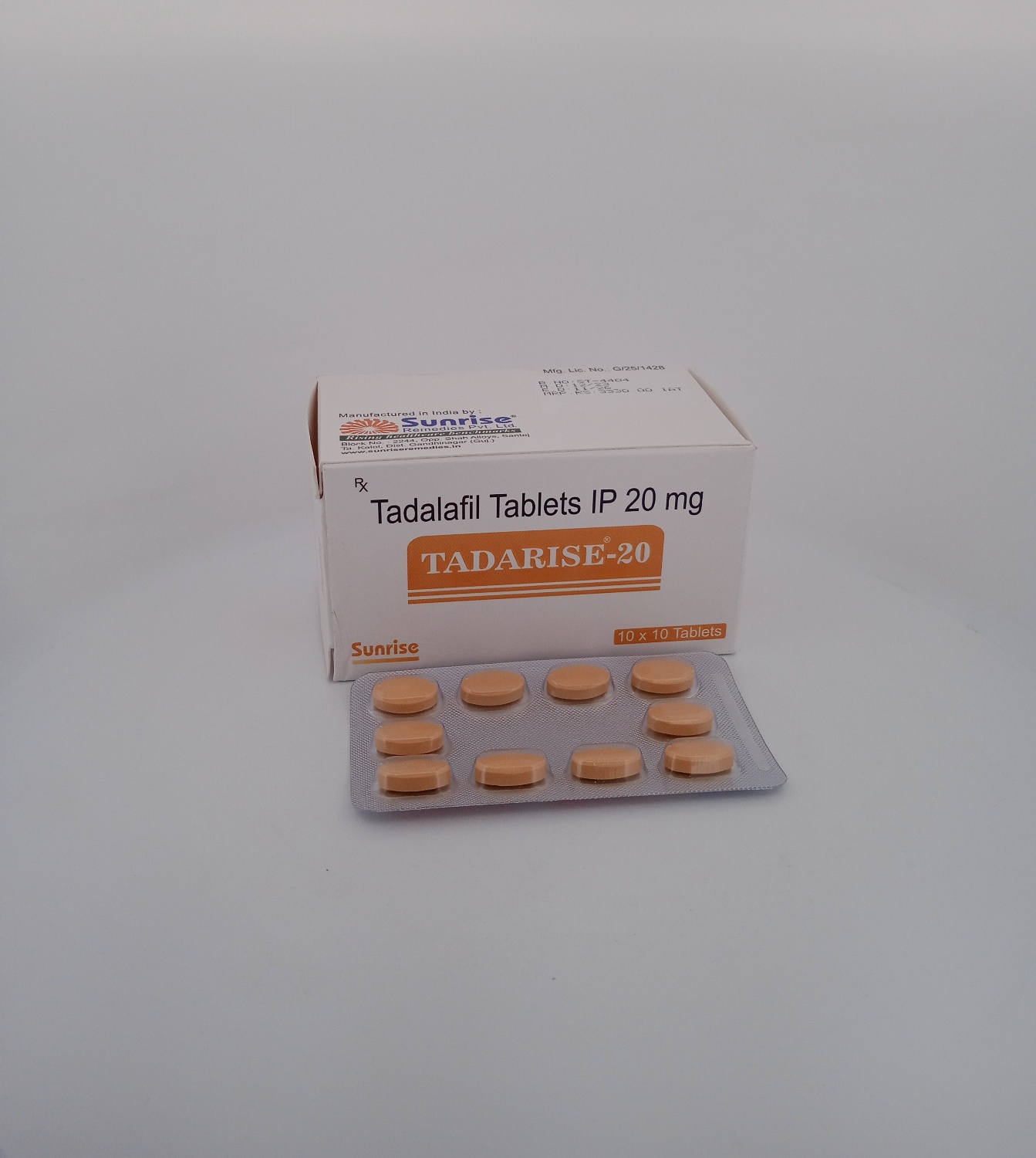 TADARISE 20mg (TADALAFIL 20 MG) - 10 Tablet