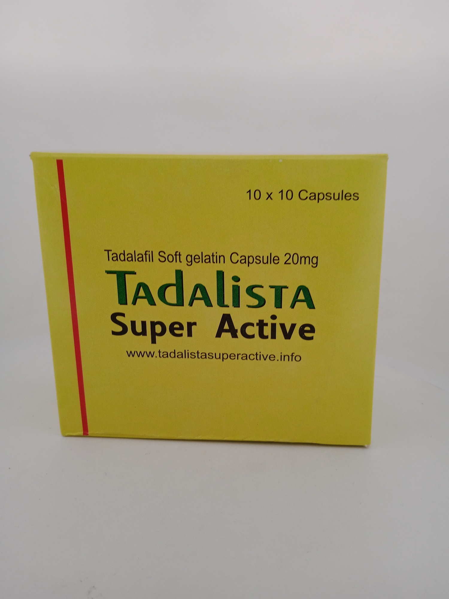TADALISTA SUPER ACTIVE (TADALAFIL 20 MG) - 10 Softgel Capsule