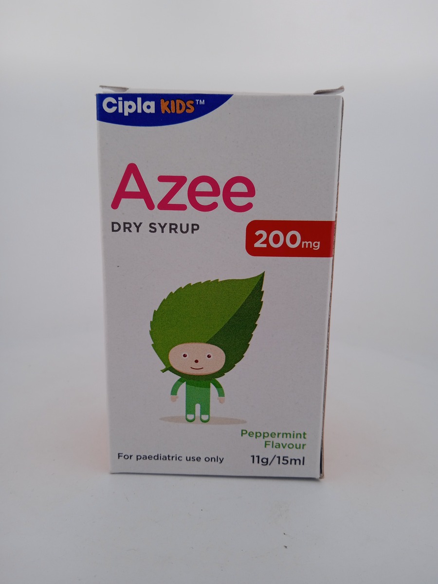 AZEE DRY SYRUP 200 MG 15 ML | Azithromycin Pediatric Antibiotic.