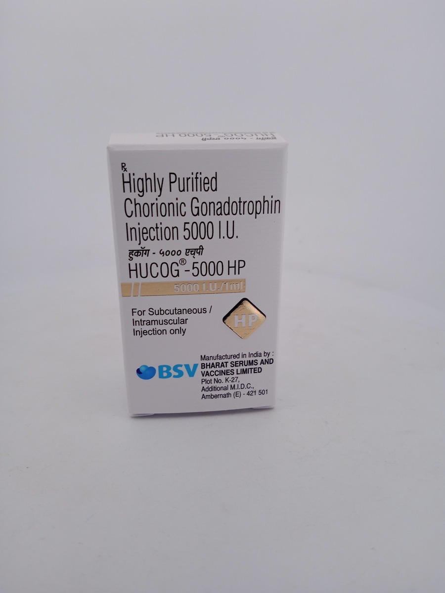HUCOG 5000 HP IU 1ML | Human Chorionic Gonadotropin Injection.