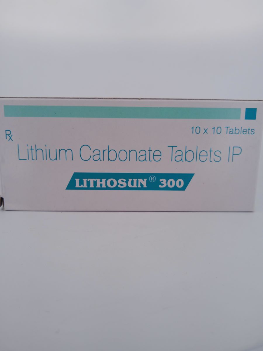 LITHOSUN 300 MG 10 TABLETS | Lithium Carbonate Mood Stabilizer