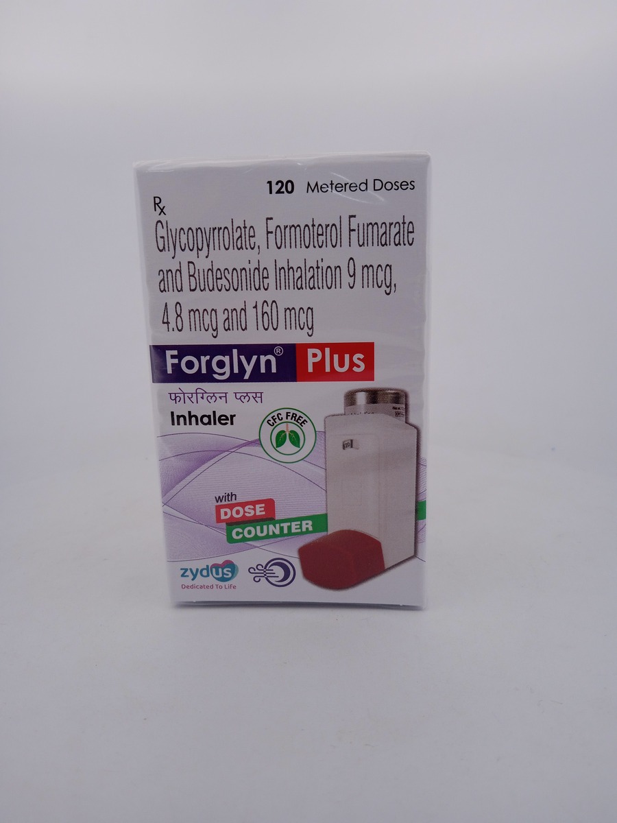 FORGLYN PLUS INHALER | Budesonide, Formoterol & Glycopyrrolate.