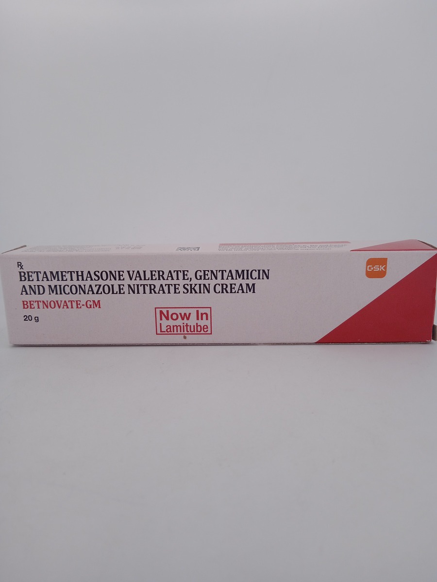 BETNOVATE-GM 20 GM TUBE (Betamethasone Valerate + Gentamicin + Miconazole Nitrate) Cream.