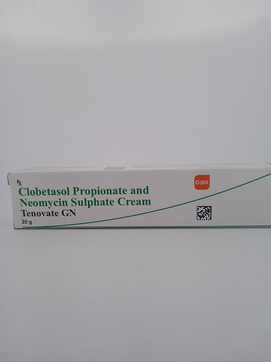 TENOVATE GN CREAM 20G | Clobetasol & Neomycin Skin Infection Cream.