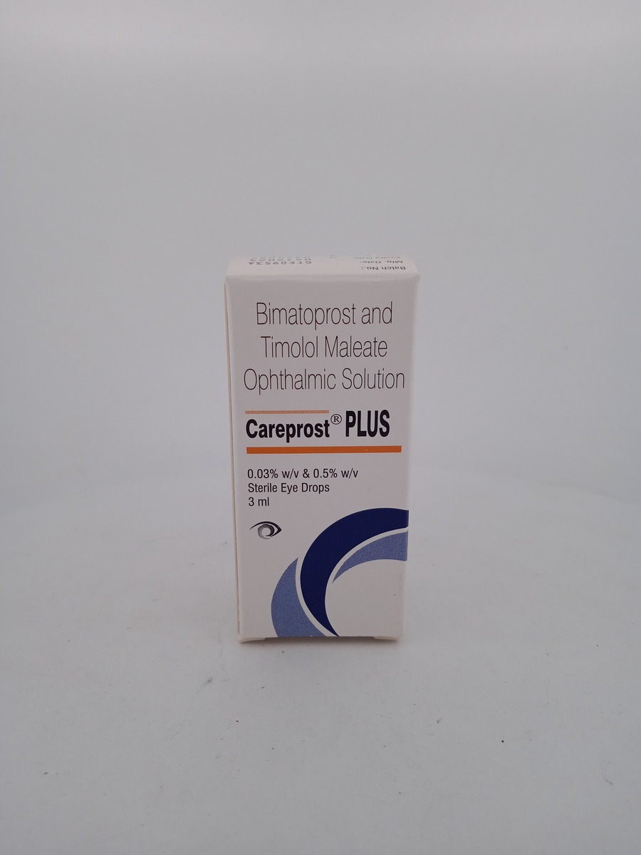 CAREPROST PLUS EYE DROPS 3ML | Bimatoprost & Timolol Solution.
