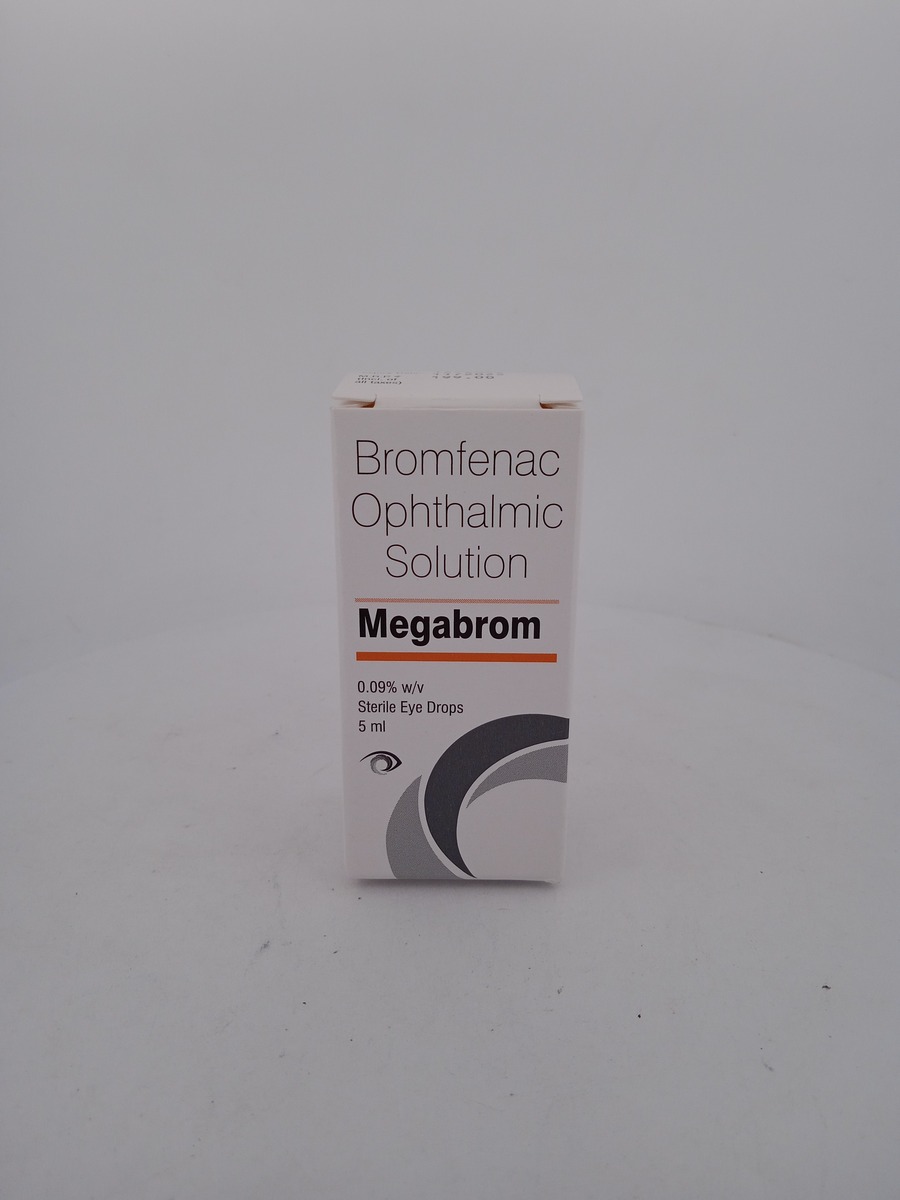 MEGABROM EYE DROPS 5ML | Bromfenac 0.09% Ophthalmic Solution.