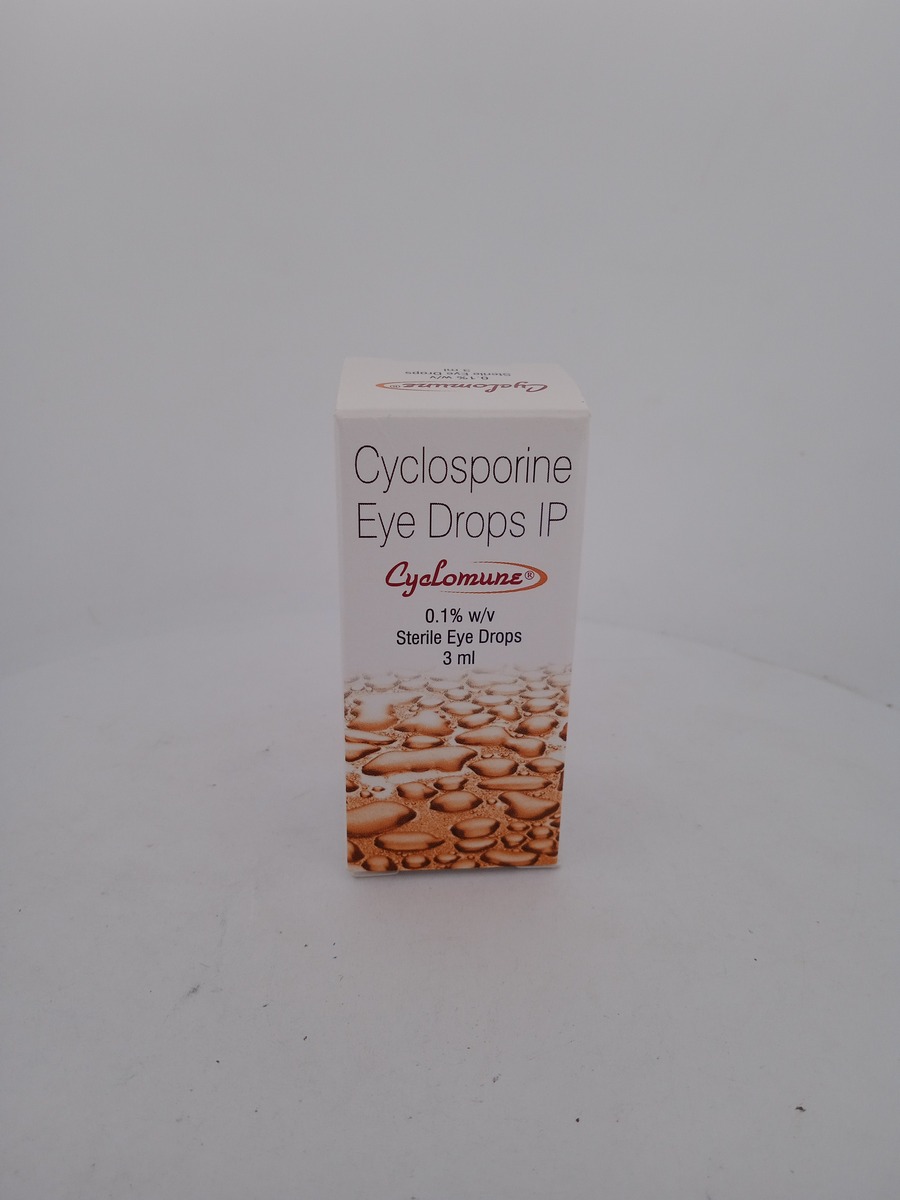 CYCLOMUNE EYE DROPS 3ML | Cyclosporine 0.1% Ophthalmic Therapy.