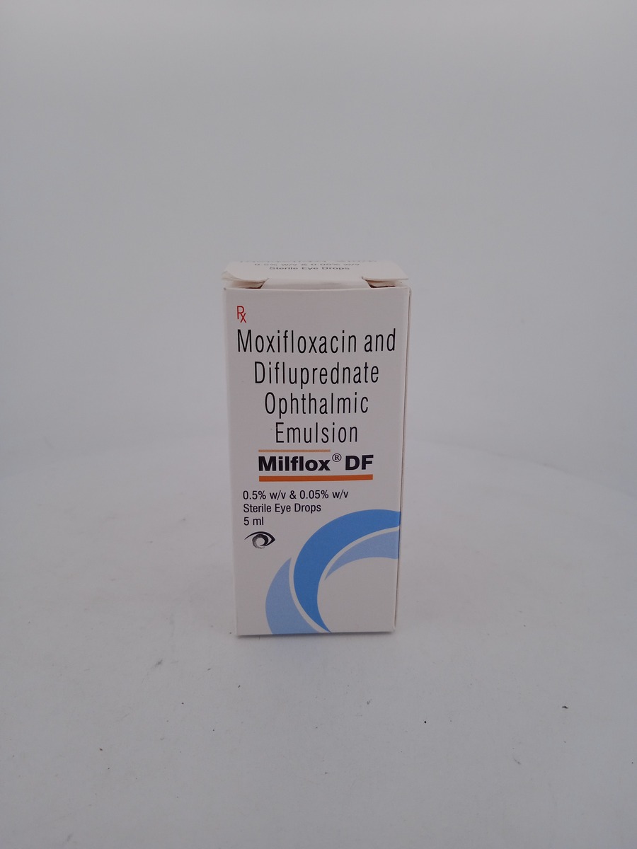 MILFLOX DF EYE DROPS 5ML | Moxifloxacin & Difluprednate Therapy.