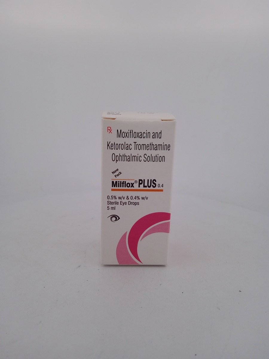 MILFLOX PLUS EYE DROPS 5ML | Moxifloxacin & Ketorolac Eye Drops.