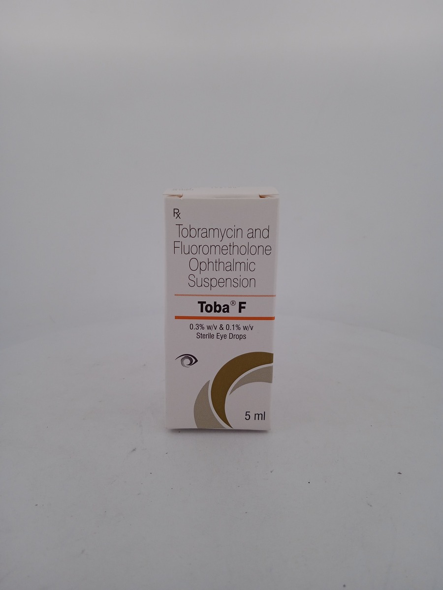 TOBA F EYE DROPS 5ML | Tobramycin & Fluorometholone Eye Drops.