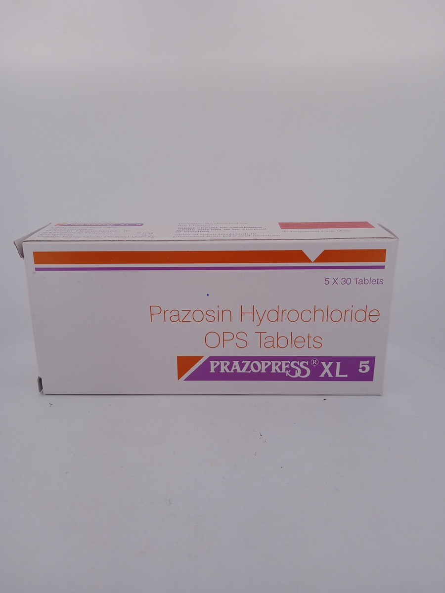 PRAZOPRESS XL 5 MG 30 TABLETS | Prazosin Blood Pressure Guide