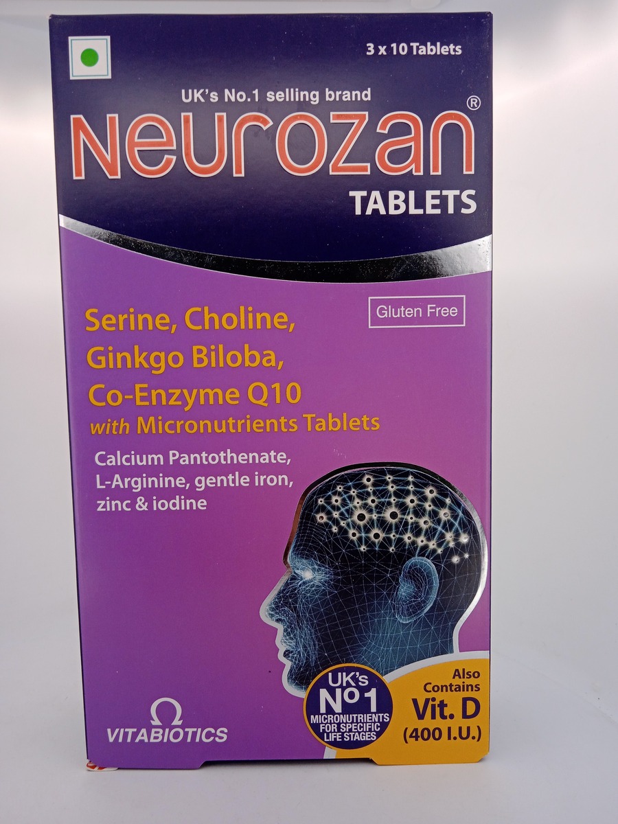 NEUROZAN 10 TABLETS | Brain Health & Cognitive Support Supplement