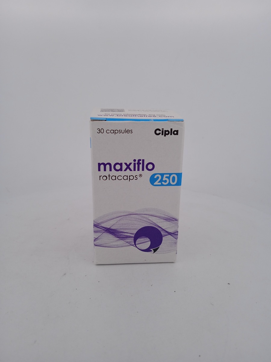 MAXIFLO ROTACAPS 250/6MCG (Fluticasone Formoterol) Inhaler.