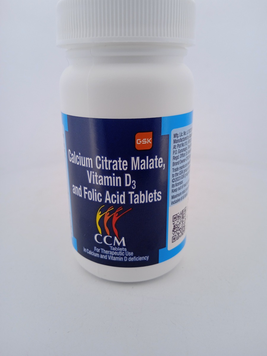 CCM TABLETS | Calcium Citrate Malate with Vitamin D3 Supplement
