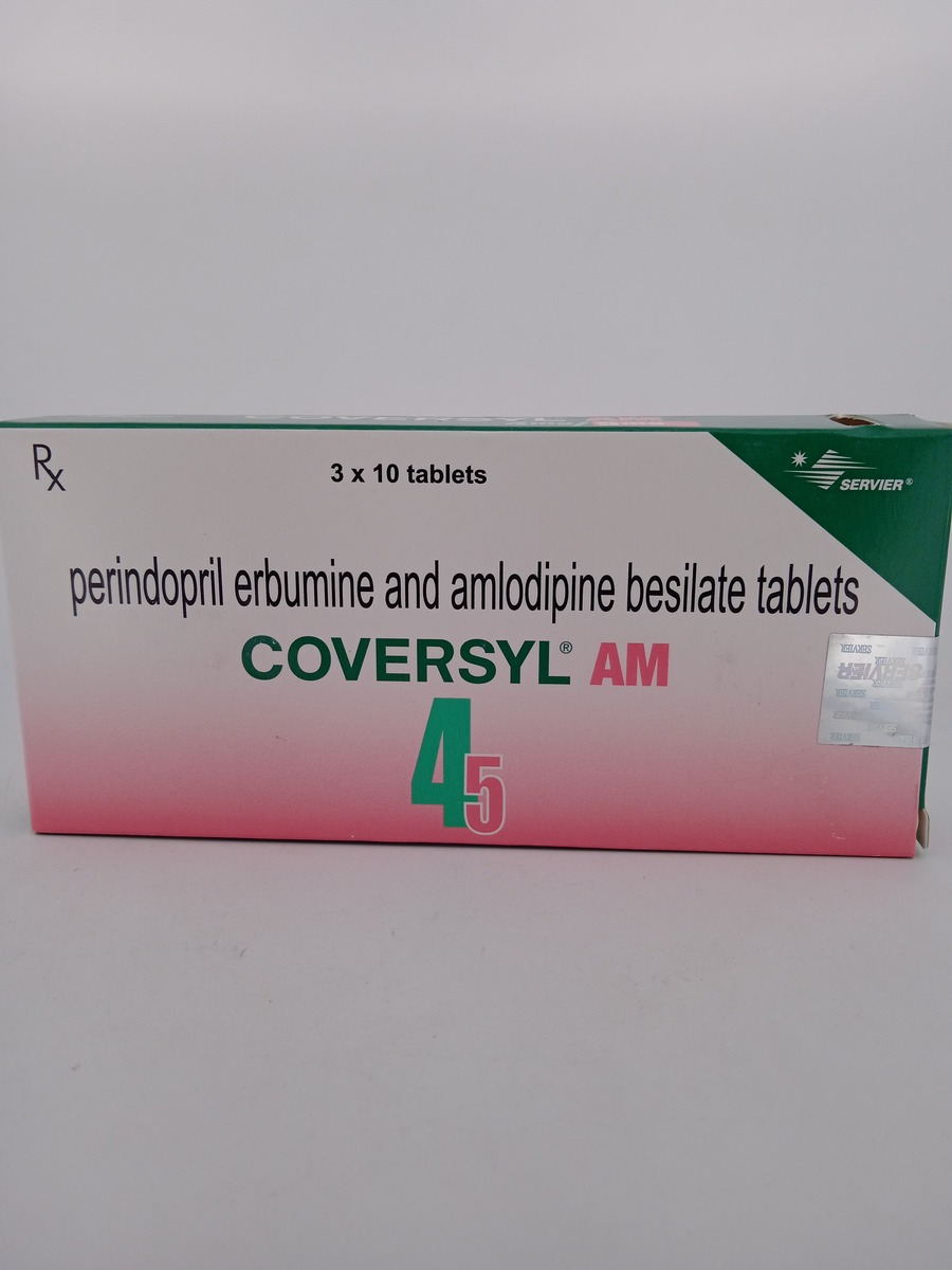 COVERSYL AM 4 MG/5 MG 10 TABLETS | Perindopril + Amlodipine