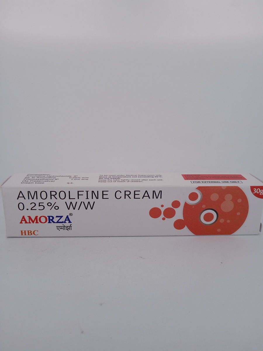 AMORZA 0.25% CREAM 30GM (Amorolfine 0.25%) Antifungal Cream.
