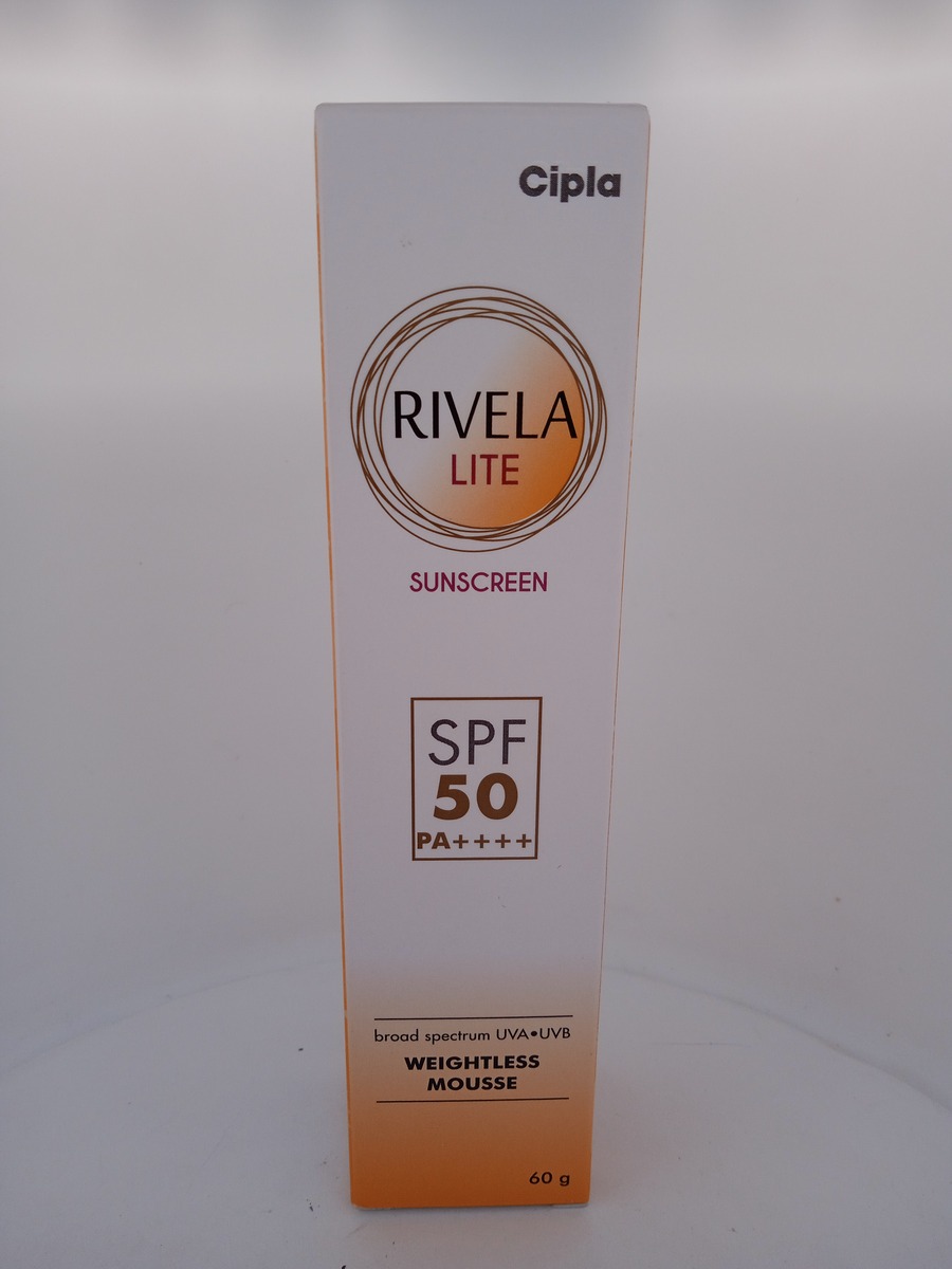 RIVELA LITE SUNSCREEN 60G | Lightweight Broad-Spectrum Sunscreen.