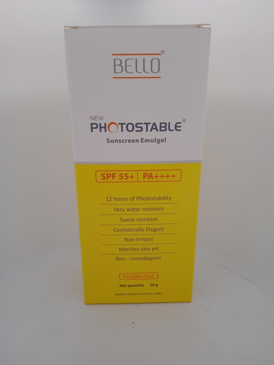 PHOTOSTABLE SUNSCREEN EMULGEL 50G | SPF 55+ PA+++ Broad-Spectrum Sunscreen.