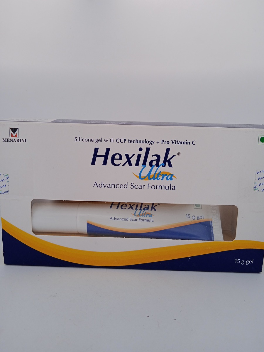 HEXILAK ULTRA GEL 15G | Silicone Scar Reduction Gel for Skin.