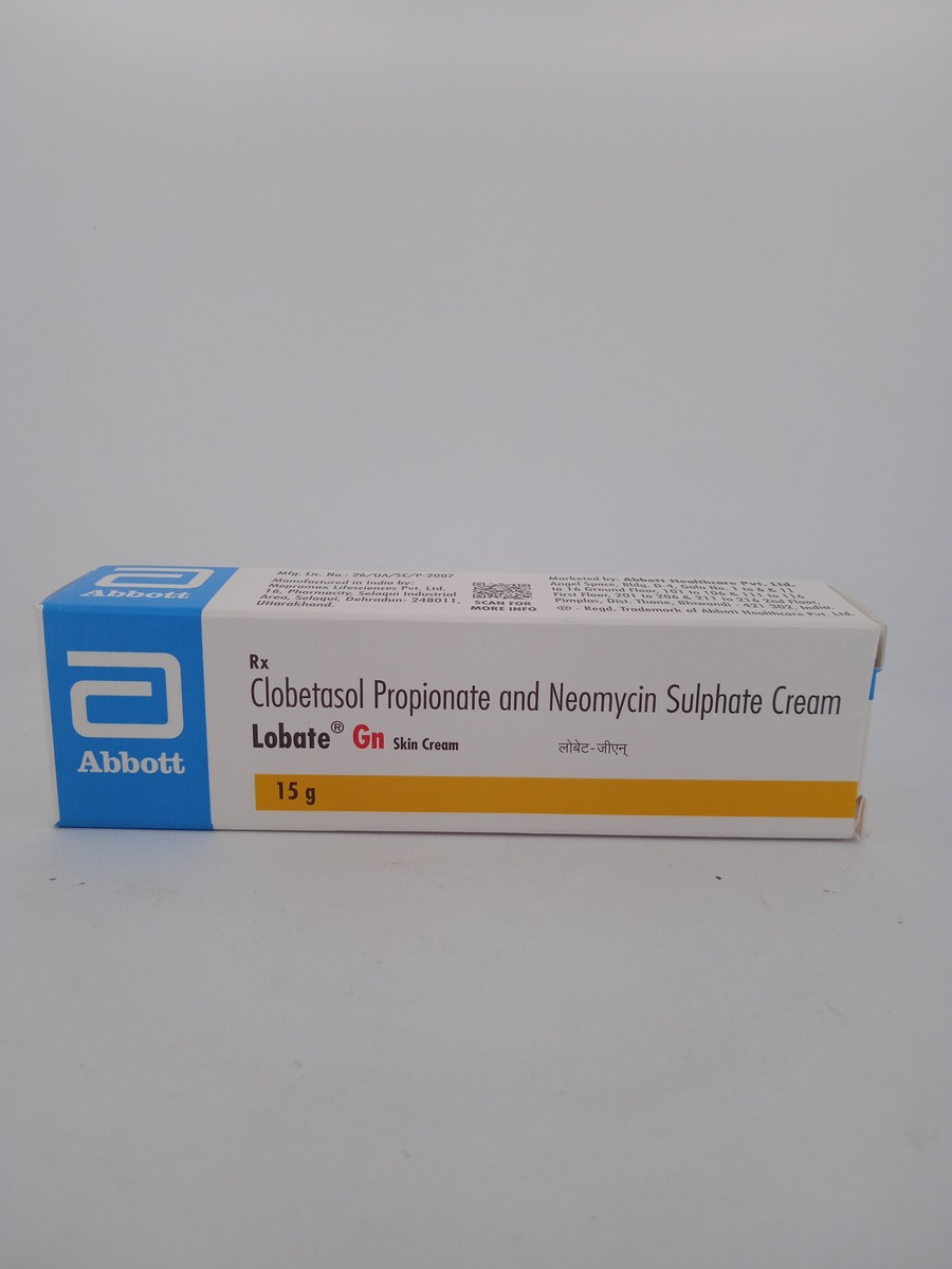 LOBATE GN SKIN CREAM 15G | Clobetasol & Neomycin Cream.