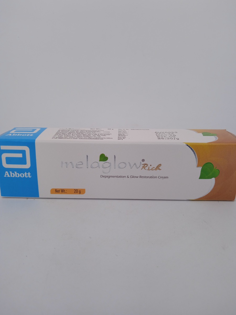 MELAGLOW RICH CREAM 20G | Skin Brightening & Depigmenting Cream.