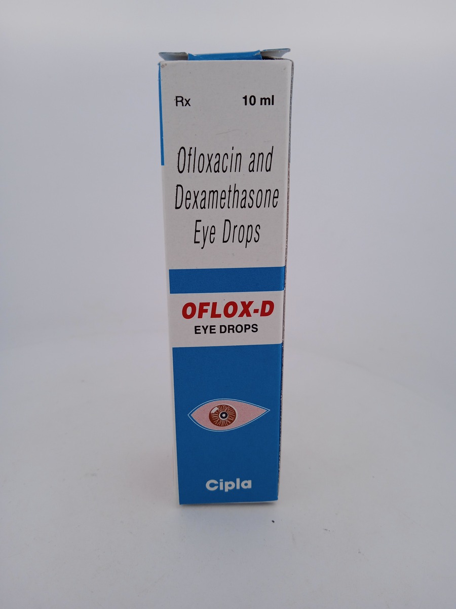 OFLOX-D EYE DROPS 10ML | Ofloxacin & Dexamethasone Eye Drops.