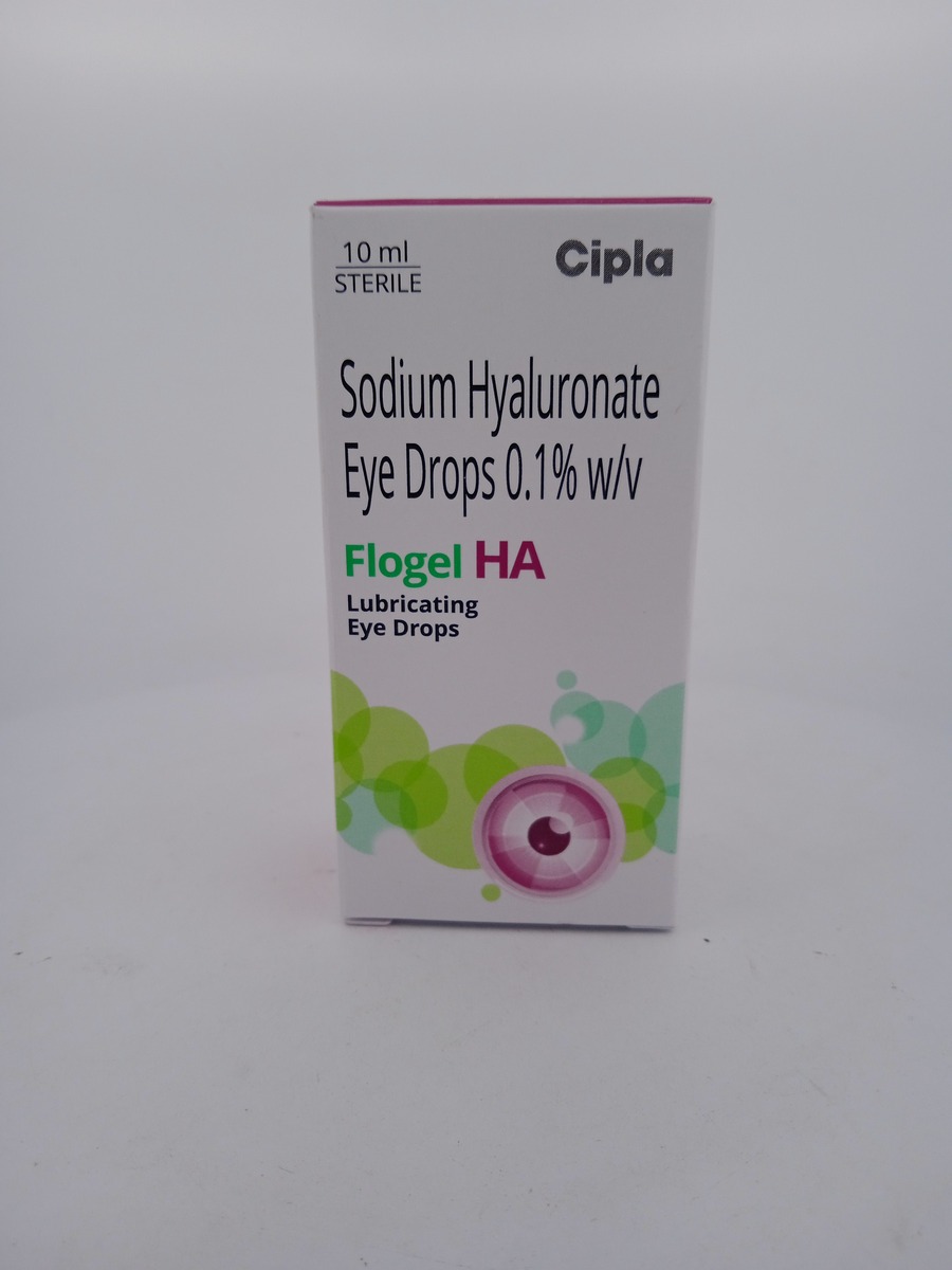 FLOGEL HA EYE DROPS 10ML | Hyaluronic Acid Lubricating Eye Drops.