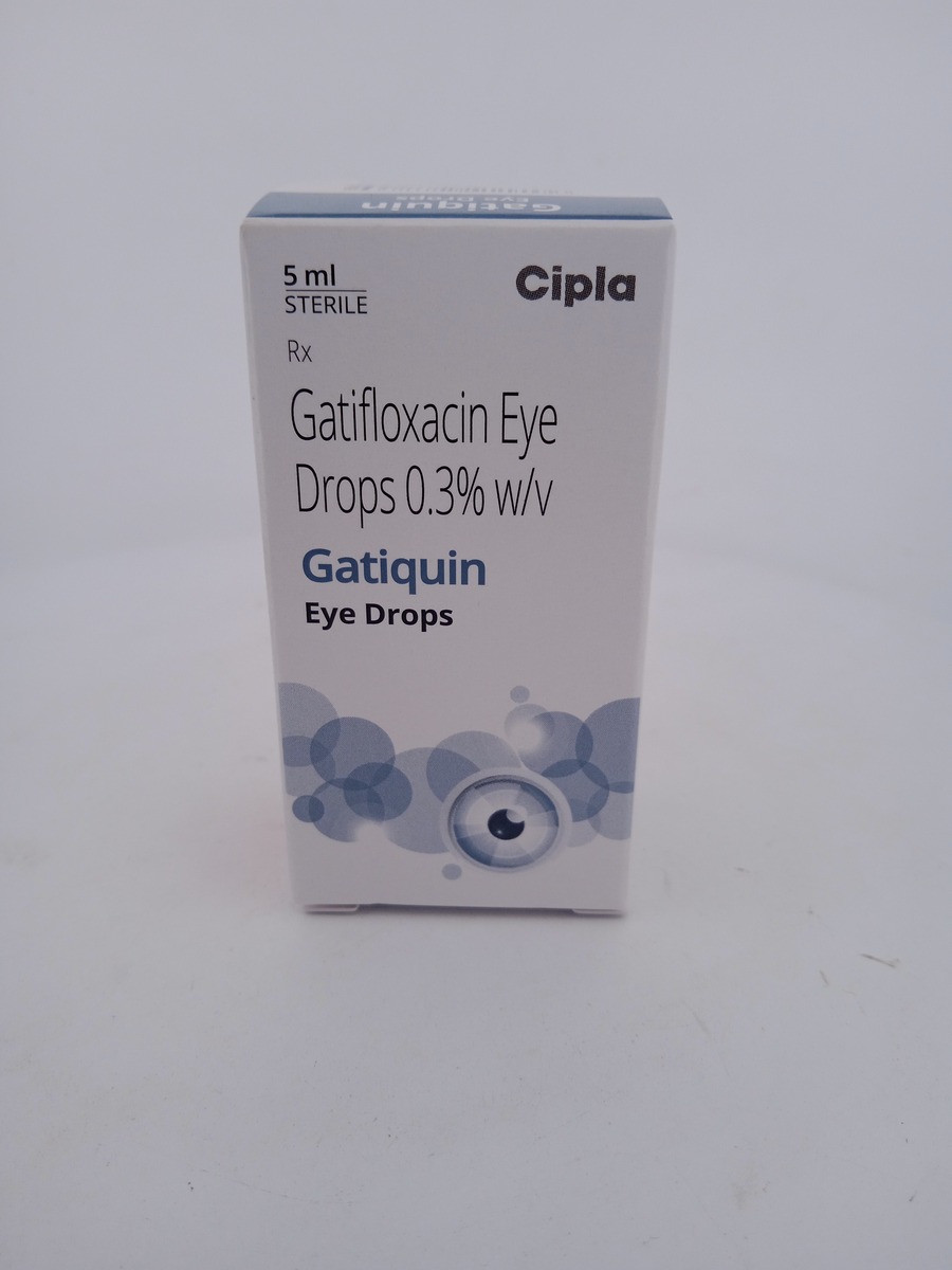 GATIQUIN EYE DROPS 5ML | Gatifloxacin 0.3% Antibiotic Eye Drops.