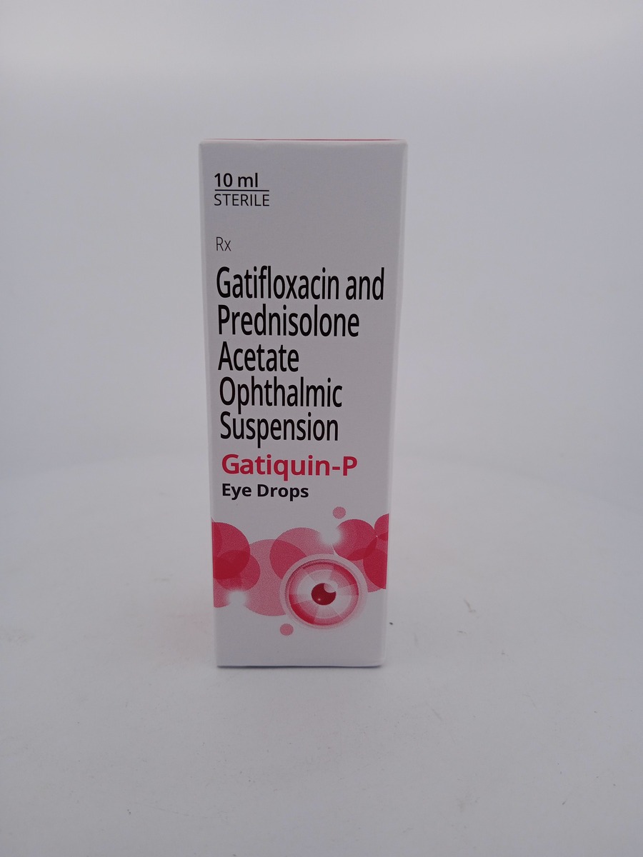 GATIQUIN-P EYE DROPS 10ML | Gatifloxacin & Prednisolone Eye Drops.