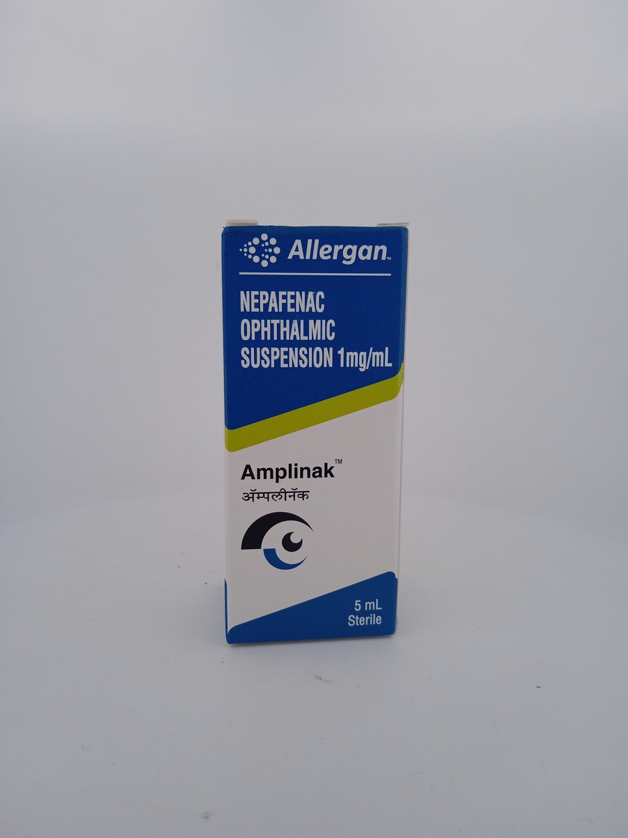 AMPLINAK EYE DROPS 5ML | Nepafenac 0.1% Ophthalmic NSAID Therapy.