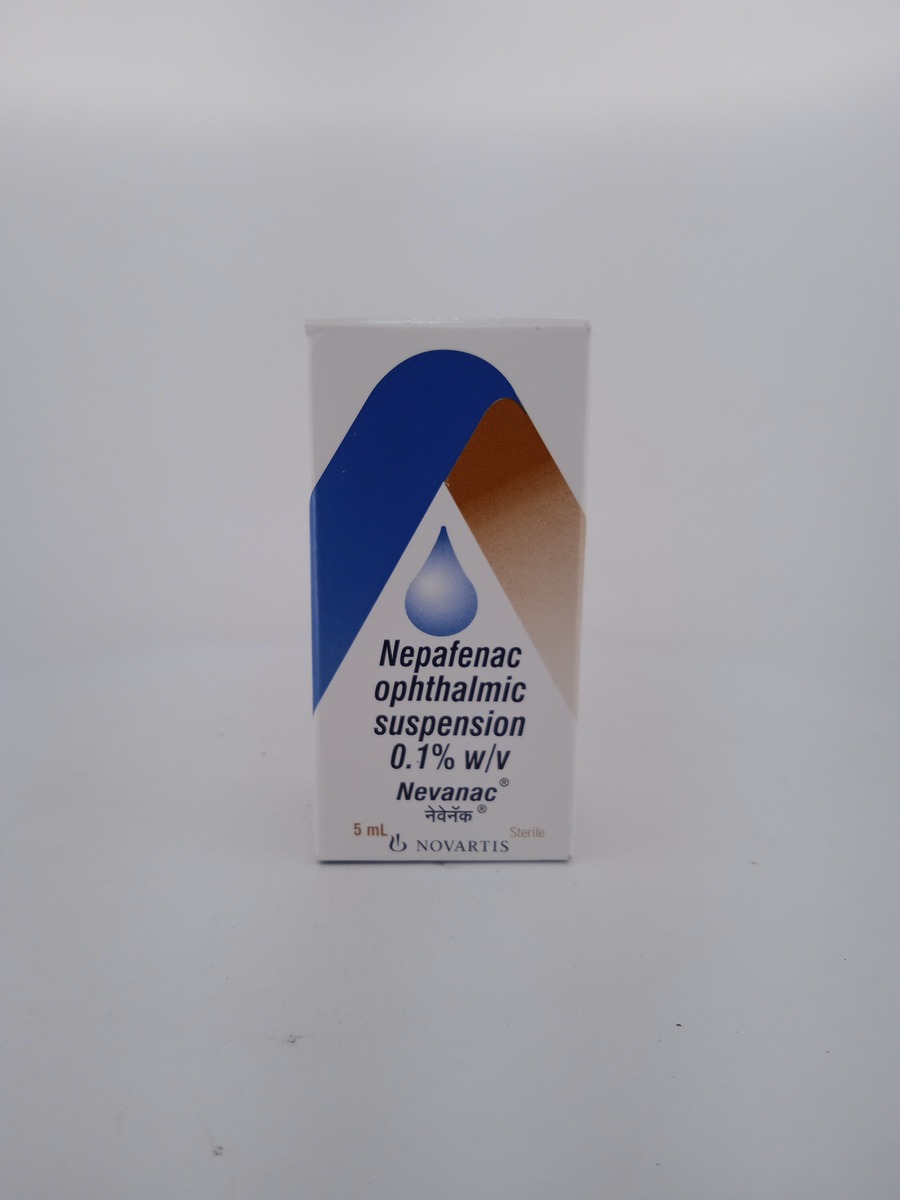 NEVANAC EYE DROPS 5ML | Nepafenac 0.1% Ophthalmic NSAID Therapy.