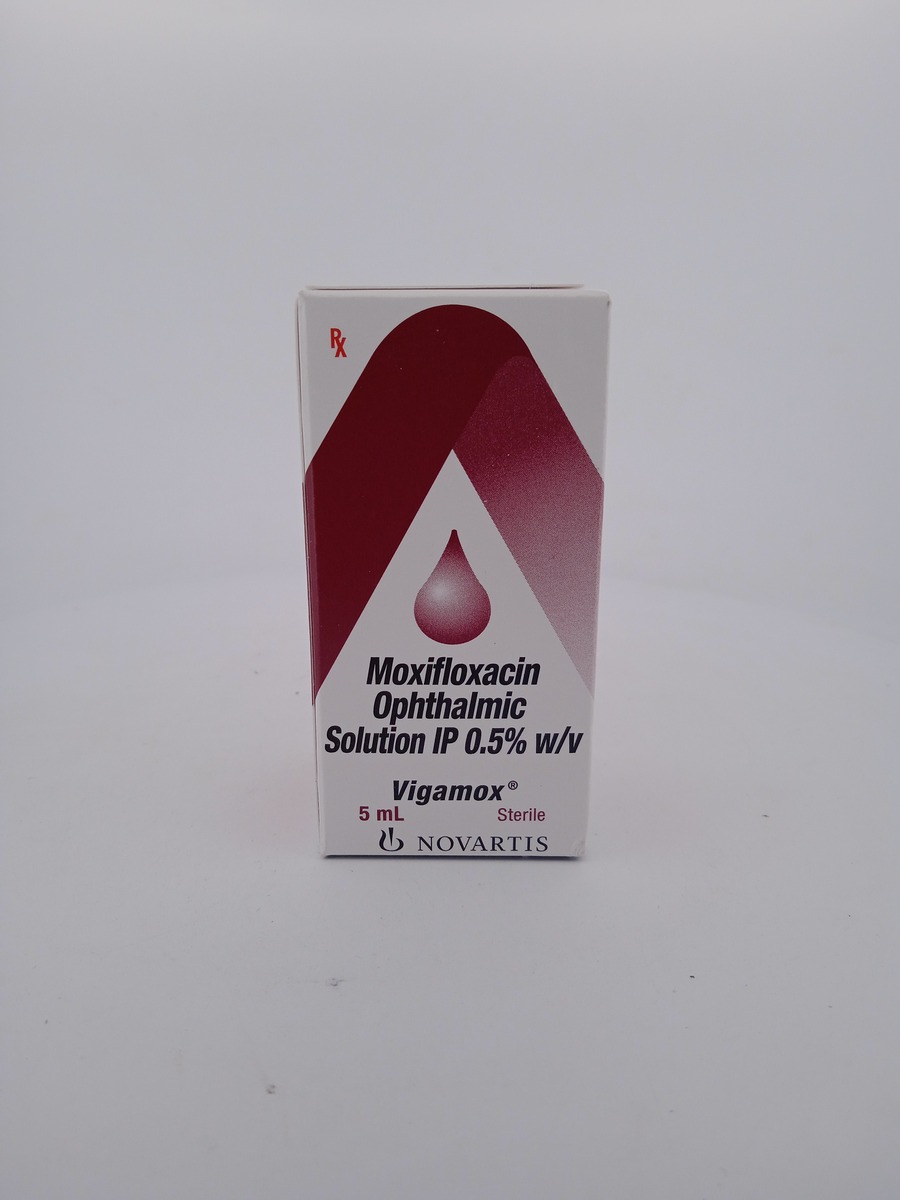 VIGAMOX EYE DROPS 5ML | Moxifloxacin 0.5% Ophthalmic Antibiotic.