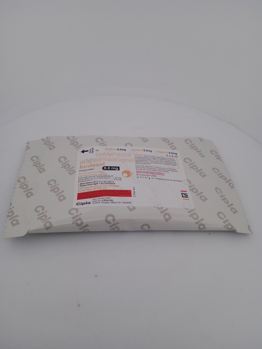 BUDESAL 0.5MG RESPULES | Budesonide & Levosalbutamol Nebuliser Solution.