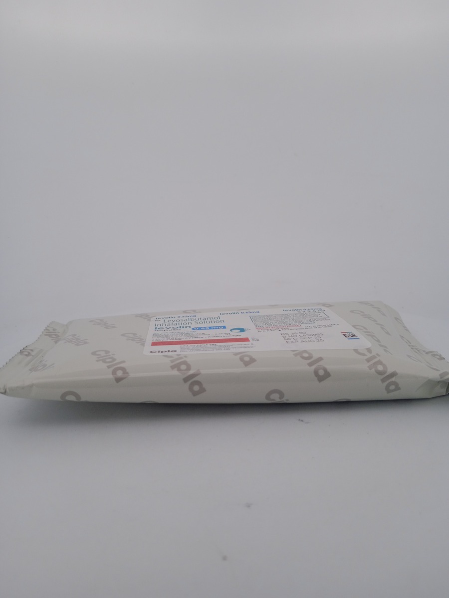 LEVOLIN 0.63MG RESPULES | Levosalbutamol Nebuliser Solution.